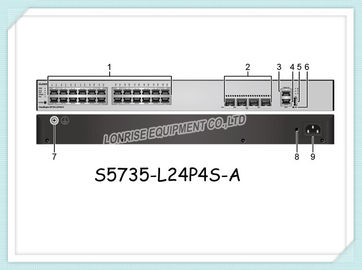 華為技術のネットワーク スイッチS5735-L24P4S-A 24のギガビットの港サポートすべてのGEの下り回線の港