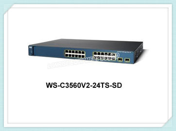 CiscoスイッチWS-C3560V2-24TS-SD 24港のGigabiteのネットワーク スイッチの層2スイッチ