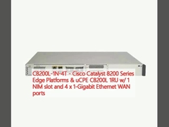C8200L-1N-4T - Cisco Catalyst 8200シリーズ エッジプラットフォーム&uCPE C8200L 1RU 1 NIM スロットと 4 x 1 ギガビット イーサネット WAN ポート