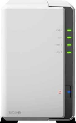Synology 2ベイ NAS ディスクステーション DS220j (ディスクレス), 2ベイ,512MB DDR4