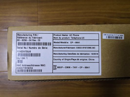 シスコIP電話8841 CP-8841-K9 800x480 LCDと2つのイーサネットポート