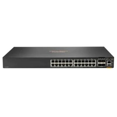 JL725B、HPE Aruba 6200F スイッチ、24x ギガビット ポート/4xSFP+/370W PoE