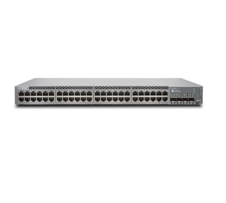 Juniper EX2300-48P 48ポート PoE+ ギガビットスイッチ、4×10G SFP+ アップリンク、176Gbps、130Mpps、1RU マネージド
