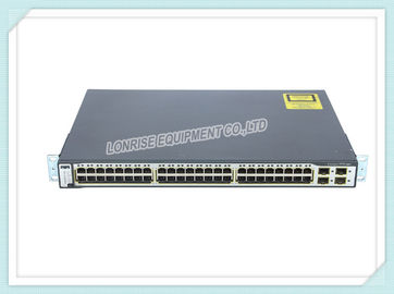 CISCO PoEのネットワーク スイッチWS-C3750X-48PF-E 48の港PoeスイッチIPサービスの棚の取付け可能な形式要素
