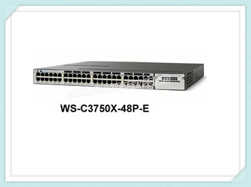 Cisco Enternetのネットワーク スイッチWS-C3750X-48P-E 48 PoEの港の専門の高いスケーラビリティ
