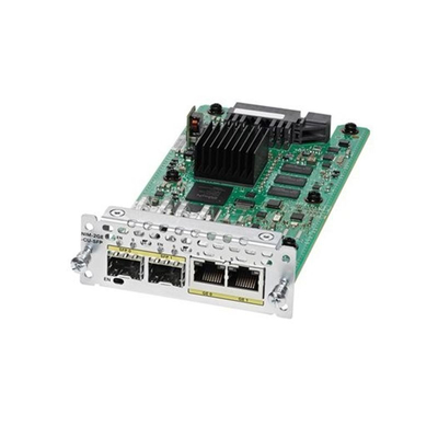 シスコイーサネットWANネットワーク拡張インターフェースモジュール NIM-2GE-CU-SFPは高密度小型要素プラグ可能 (SFP) を搭載