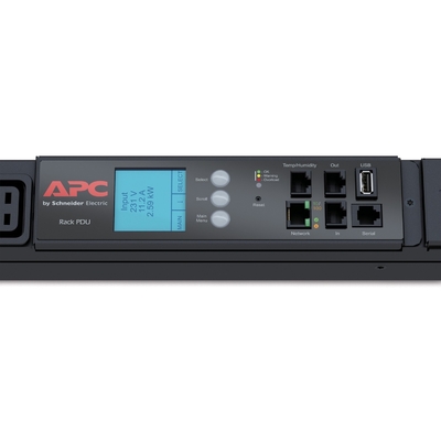 、ZeroUメーターで計られる、APC AP8886の棚PDU 2G 22.0kW （32A） 17.3kW （24A）、230V、（30） C13及び（12） C19