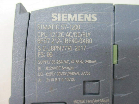 SIEMENS 6ES7212-1BE40-0XB0 PLC産業制御原物新しいS7-1200 6es7212-1be40-0xb0 CPUモジュール