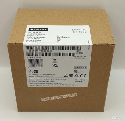 入力/出力の上の新しい元の6ES7214-1BG40-0XB0 Siemens S7-1200 CPU 1214CのコンパクトCPU AC/DC/RLY