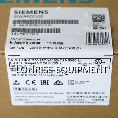 Siemens 6SL3210-5BB15-5UV1 0.55KW 1AC V20 PLCの産業制御6SL32105BB155UV1