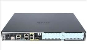 Cisco ISR4321-AX/K9 産業用ネットワークルーター、スループット50Mbps～100Mbps、2つのWAN/LANポート、および1つのSFPポート