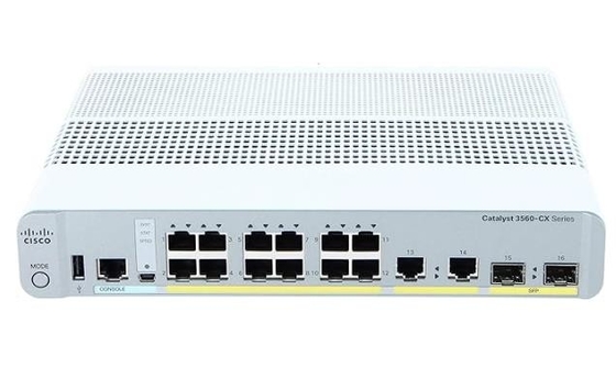WS-C3560CX-12TC-S Catalyst 3560-CX 12ポート コンパクトスイッチレイヤー 3 - 12 X 10/100/1000 イーサネットポート 2 SFP&2GE Uplinks-