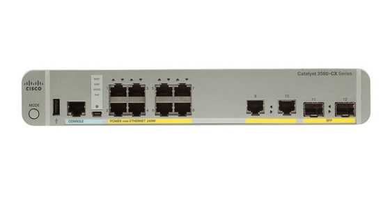WS-C3560CX-8TC-S 8-ポート コンパクト スイッチ 層 3 - 8 X 10/100/1000 イーサネット ポート 2 SFP&2GE Uplinks-データ IP データベース