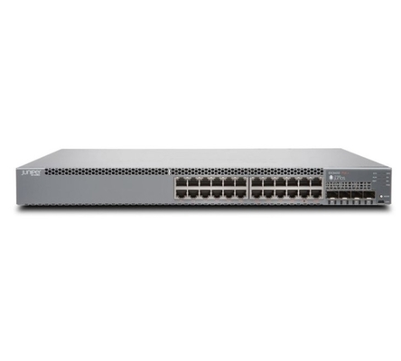 EX3400-24P EX3400 24ポート 10/100/1000BaseT PoE+ 4 X 1/10G SFP/SFP+ 2 X 40G QSFP+ リデンドントファン フロント・トゥ・バック・エアフロー