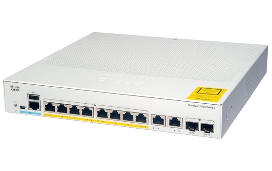 C1000-8P-2G-L シスコカタライスト1000シリーズ スイッチ 8x 10/100/1000 イーサネットポート PoE+ 2x 1G SFP RJ-45 コンボ Uplinks