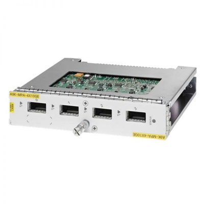 シスコ拡張モジュールA9K-MPA-4X10GE データレート シスコ スモールフォームファクタープラグインモジュール 300m 送信距離