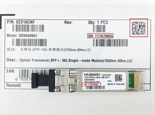 OSX040N01 Huawei オプティカルトランシーバー OSX040N01 02310CNF SFP+ 10G マルチモードモジュール ((1550nm 40km LC LRM)