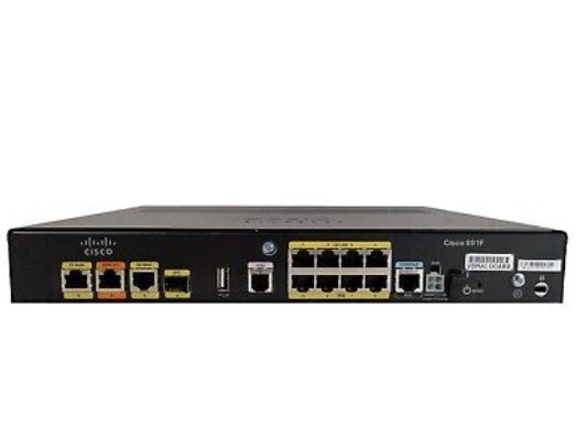 CiscoのルーターC891F-K9 1 SFP 4 POEの保証無線コントローラーAVC WAN