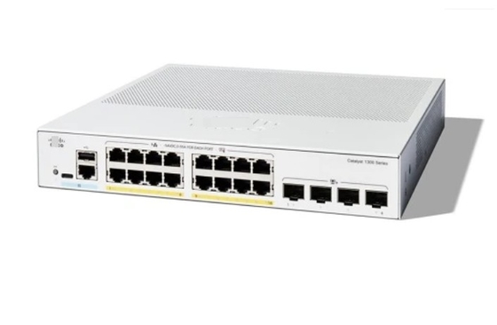 Cisco C1300-16P-4X 16x 10/100/1000 ポート PoE+ ポート 120W 電力予算 4x 10 Gigabit SFP+ ラック式