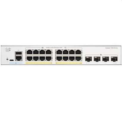 Cisco C1300-16P-4X 16x 10/100/1000 ポート PoE+ ポート 120W 電力予算 4x 10 Gigabit SFP+ ラック式