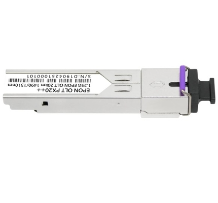 EPON OLT PX20+ 20km Tx 1490nm 1.25G Rx 1310nm 1.25G SFP 形状因子 SC/UPC 受容器コネクタ