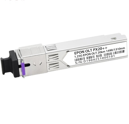 EPON OLT PX20+ 20km Tx 1490nm 1.25G Rx 1310nm 1.25G SFP 形状因子 SC/UPC 受容器コネクタ