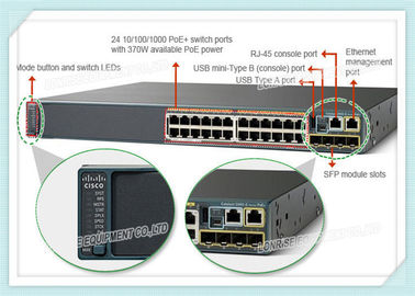 WS-C2960X-24PS-L シスコ イーサネット スイッチ ギガビット 24 ポート 512mb 370 ワット Poe