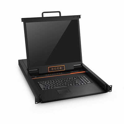 8ポート x1 ユーザー VGA 1U ラックマウント USB KVM スイッチ、19 インチ LED 付き、8 x VGA ケーブル付属