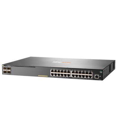JL255A、Aruba 2930F スイッチ、24xGE PoE+/4xSFP+/370W PoE バジェット