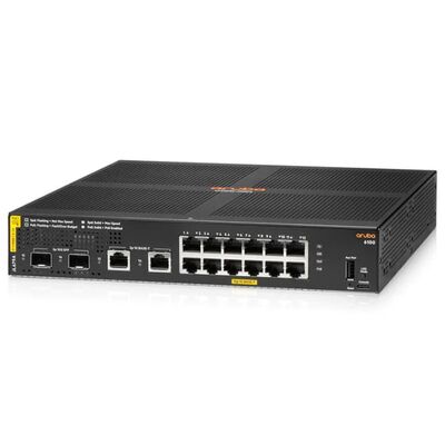 JL679A、Aruba 6100 スイッチ、12xGE PoE/2xSFP+/139W PoE