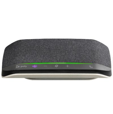 HP Poly Sync 10-M - スピーカーフォン ハンズフリー - 有線 - USB-A、USB-C - シルバー - Microsoft Teams 認定