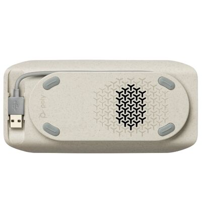 HP Poly Sync 10-M - スピーカーフォン ハンズフリー - 有線 - USB-A、USB-C - シルバー - Microsoft Teams 認定