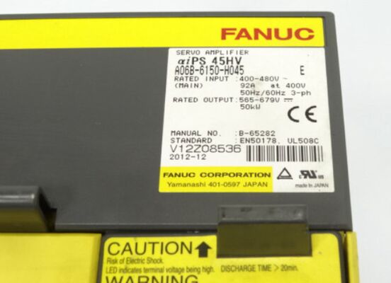 FANUC A06B-6151-H045 工業自動化における高精度運動制御のための4.5kWの名乗電力を有するセルボアンプリファイヤーモジュール