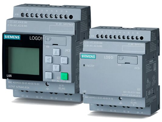 シーメンスのロゴ! 8.3 PLC (6ED1052-1MD08-0BA1) 基本ユニット 12/24RCE、8DI/4DO、イーサネット、ディスプレイ