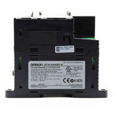 オムロン CP1H-XA40DT1-D PLC CPU ユニット 40 I/O アナログ I/O と 24V DC パワー 産業自動化