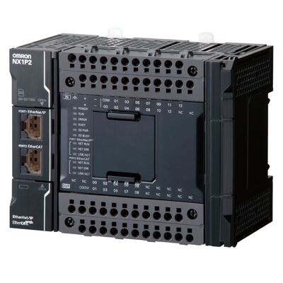 オムロン NX1P2-9024DT1 PLC CPU モジュール 24 I/O 4 軸モーション コントローラ