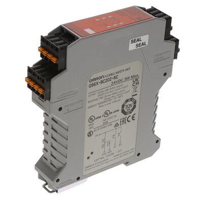 オムロン G9SX-BC202-RT セーフティ コントローラ モジュール 24VDC DIN レール マウント