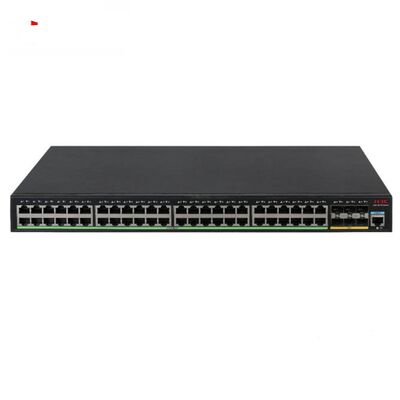 H3C LS-5170-54S-PWR-EI 48 ポート ギガビット PoE+ マネージド スイッチ、6×10G SFP+ アップリンク、レイヤー 3、1U ラックマウント付き