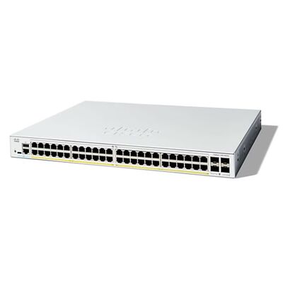 C1300-48P-4G、Cisco C1300 スイッチ、48x PoE+ 370W/4x SFP/ラックマウント