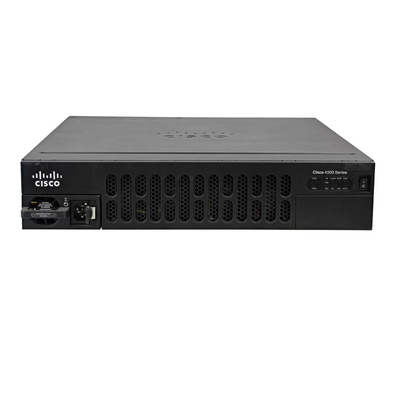 ISR4451 X K9 1to 2G システム トランスプット 4 WAN と LAN ポート 4 SFP ポート 10 コア CPU セキュリティ 音声 WAAS インテリジェント WAN