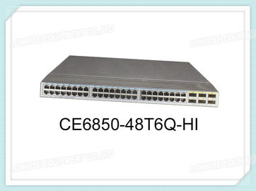 CE6850-48T6Q-HI Huawei スイッチ 48 ポート 10GE RJ45 6 ポート 40GE QSFP+ エーテルネット上のファイバーチャネルのためのファンサポートなし