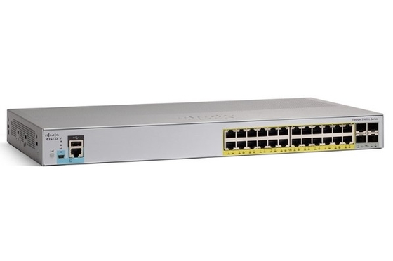 WS-C2960L-24PQ-LL シスコカタライスト 2960L スイッチ 24 ポート ギグE PoE+ 4x10G SFP+ Lan Lite