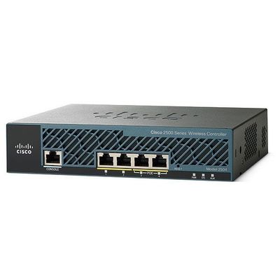 AIR-CT2504-50-K9、Cisco 2500 ワイヤレス コントローラ、50 AP ライセンス/4xGE ポート/RF 管理
