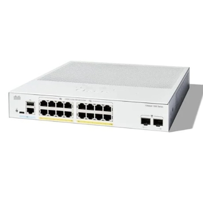 シスコ C1200-16P-2G - シスコ スイッチ 16x 10/100/1000 PoE+ポート 120W 電源予算,2x ギガビット SFP,ラック搭載