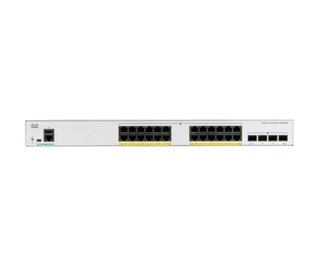C1000-24T-4G-L - Cisco Catalyst 1000シリーズ スイッチ 24 10/100/1000 イーサネットポートと 4 1G SFP アップリンク提供
