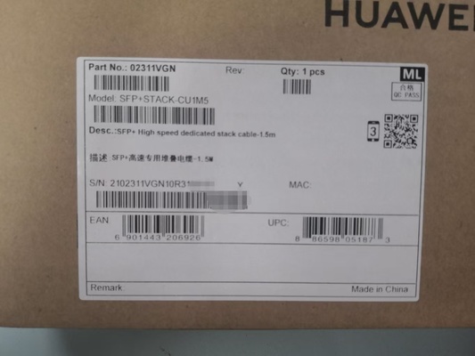 SFP+STACK-CU1M5  	 02311VGN
Huawei 10G SFP + SFP+ High Speed Dedicated Stack Cable-1.5m