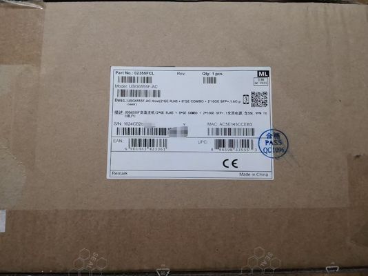 USG6555F-AC Huawei USG6555F-AC ファイアウォール USG6555F AC ホスト (2*GE RJ45 + 8*GE COMBO + 2*10GE SFP+, 1 AC 電源)