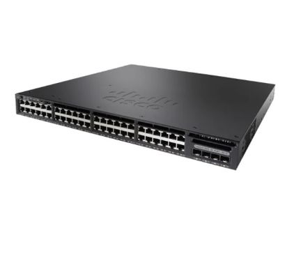 WS-C3650-48FS-S Cisco Catalyst 3650 48 * 10/100/1000 イーサネットポート - Full PoE - 4 x 1G アップリンク - レイヤー3スイッチング - IP Base - マネージド