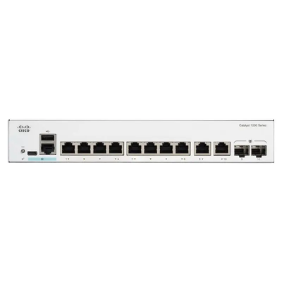 Cisco C1300-8FP-2G Catalyst 1300 8 ポート PoE+ ギガビット スイッチ、2 GE コンボ アップリンク付き