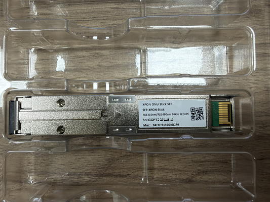 SFP-XPON-Stick 20km TX1310nm/RX1490nm SC XPON ONU モジュール
